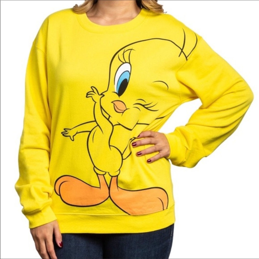 New Lg Looney Tunes Tweety Bird Sweatshirt